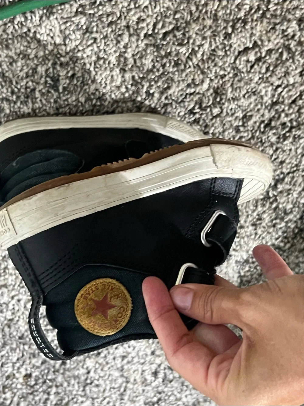 Sorel Kids Black and Cream Hook-and-Loop Sneakers